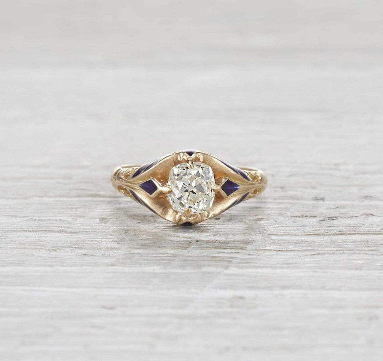 1.52 Carat Victorian Diamond Engagement Ring