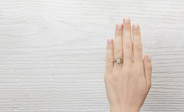 1.52 Carat Victorian Diamond Engagement Ring