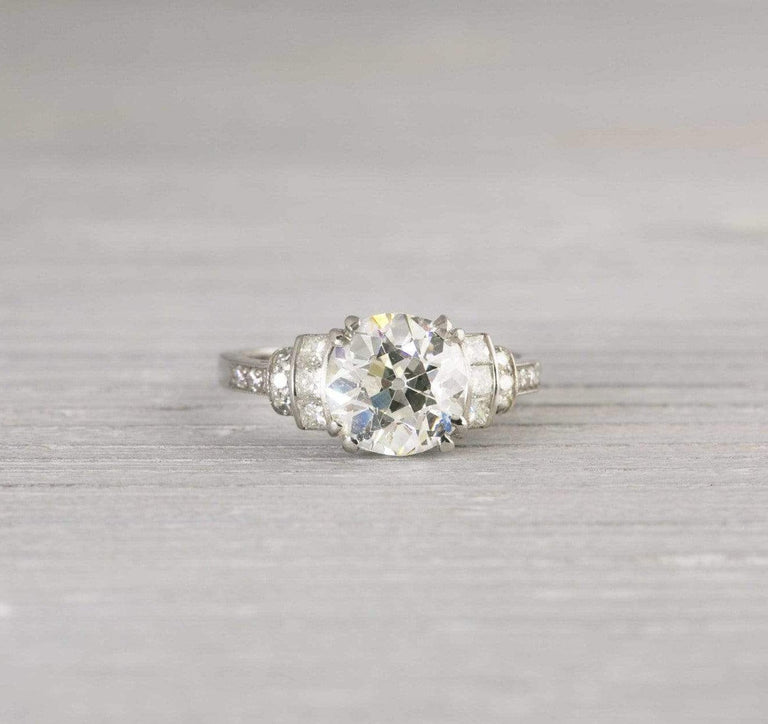 1.52 Carat Vintage Diamond Engagement Ring