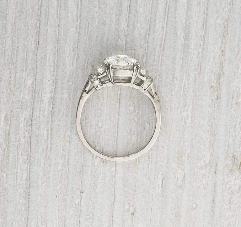 1.52 Carat Vintage Diamond Engagement Ring