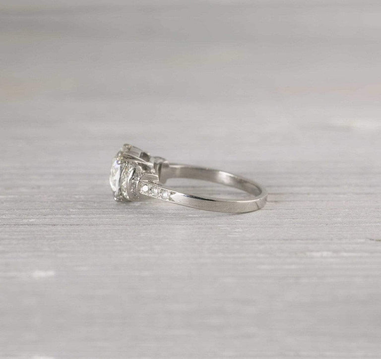 1.52 Carat Vintage Diamond Engagement Ring