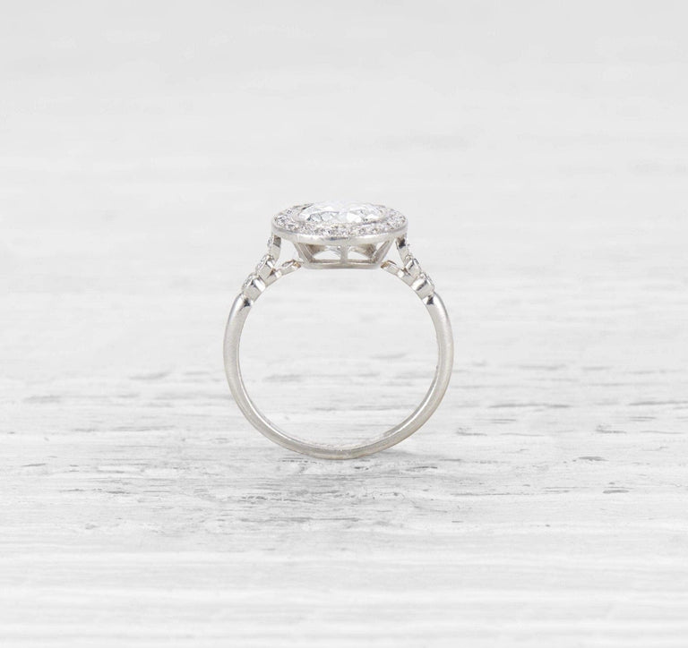 1.54 CARAT EARLY ART DECO DIAMOND ENGAGEMENT RING