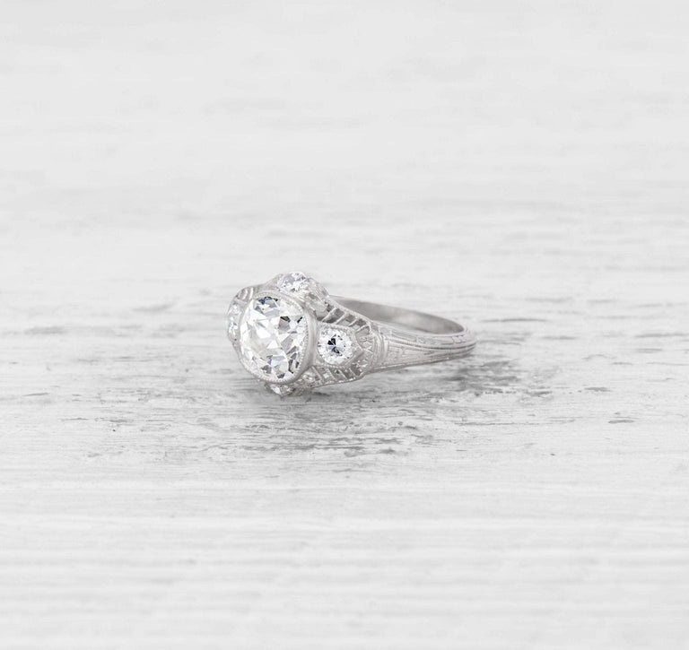 1.55 CARAT ART DECO DIAMOND RING