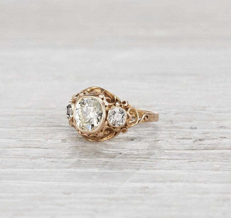 1.55 Carat Victorian Engagement Ring