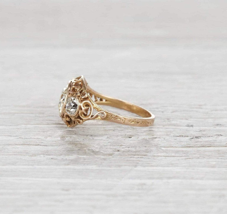1.55 Carat Victorian Engagement Ring