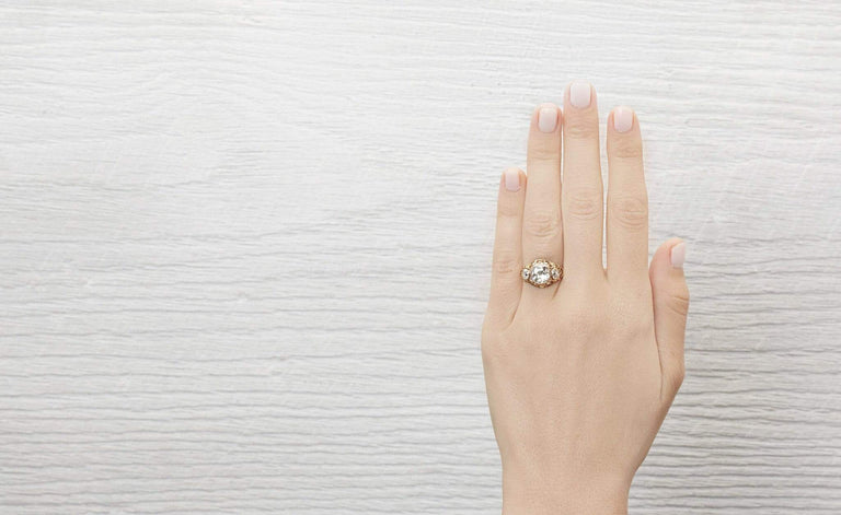 1.55 Carat Victorian Engagement Ring