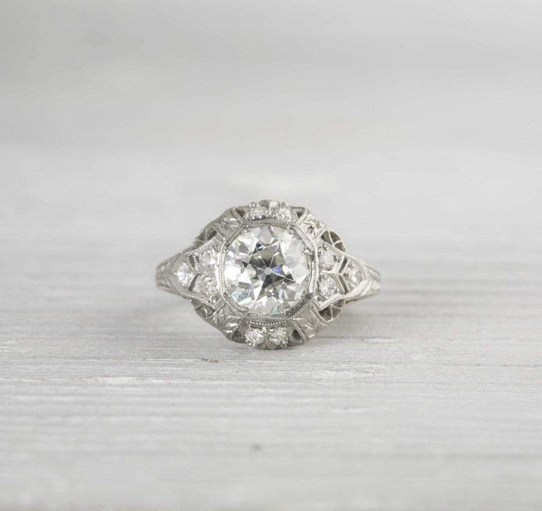 1.56 Carat Vintage Art Deco Engagement Ring