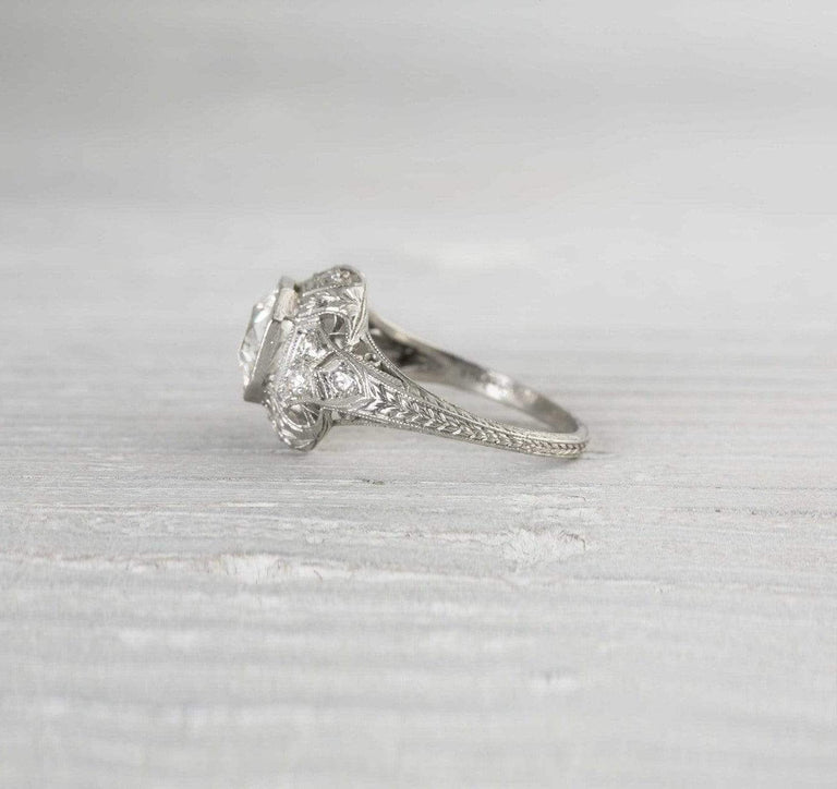 1.56 Carat Vintage Art Deco Engagement Ring