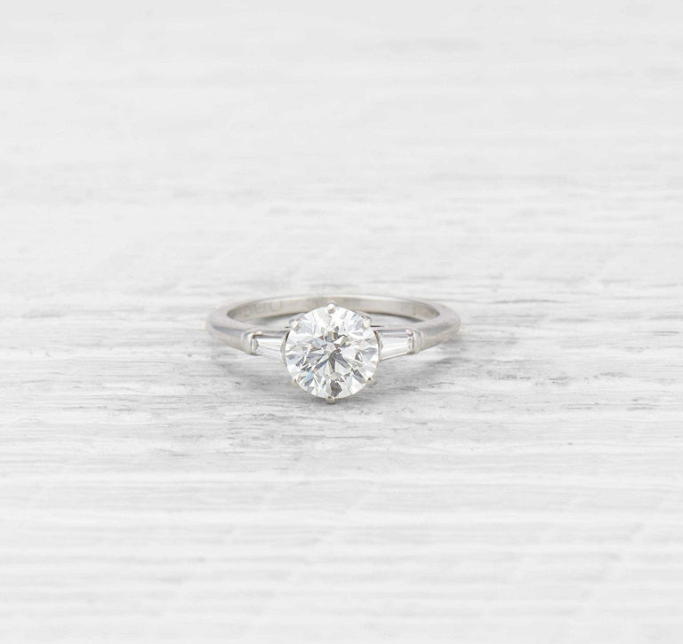 1.57 Carat Art Deco Tiffany & Co. Diamond Engagement Ring