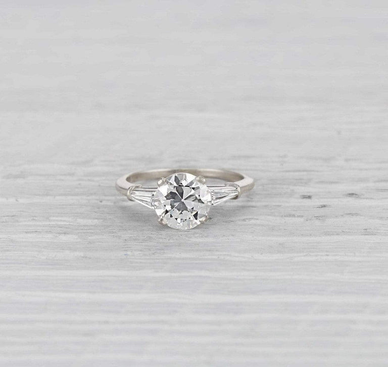 1.58 Carat Art Deco Bailey, Banks & Biddle Engagement Ring