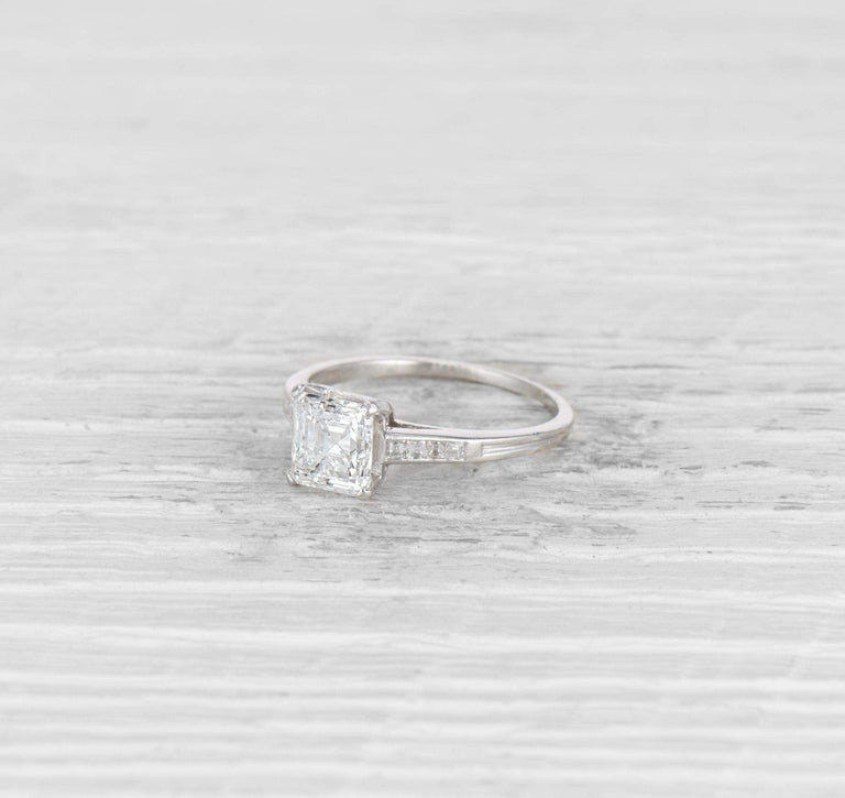 1.59 ART DECO TIFFANY & CO. DIAMOND ENGAGEMENT RING