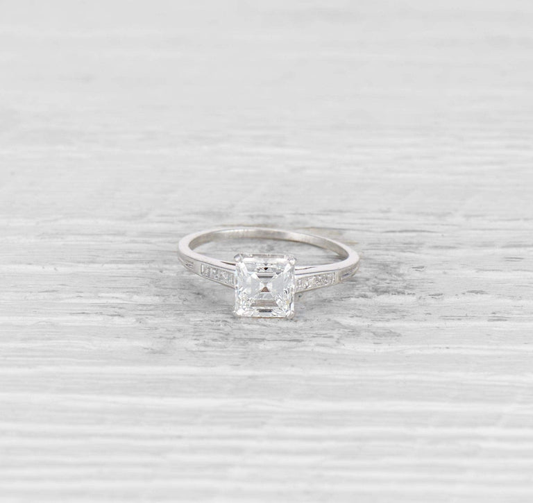 1.59 ART DECO TIFFANY & CO. DIAMOND ENGAGEMENT RING
