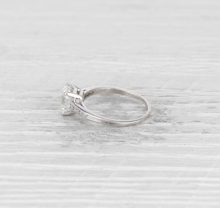 1.59 ART DECO TIFFANY & CO. DIAMOND ENGAGEMENT RING