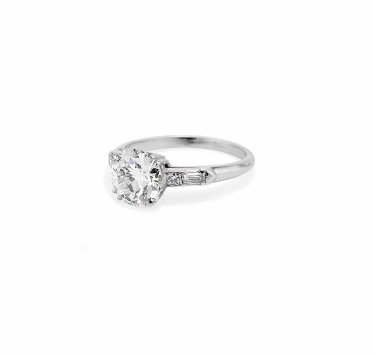 1.60 Carat Art Deco Vintage Engagement Ring