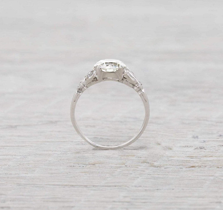 1.61 Carat Art Deco Diamond Engagement Ring