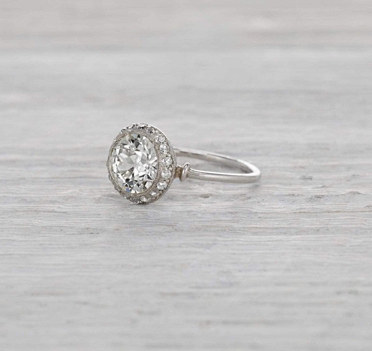 1.70 Carat Art Deco Engagement Ring