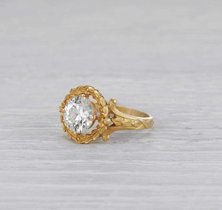 1.70 Carat Late Late Victorian Engagement Ring