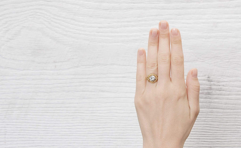 1.70 Carat Late Late Victorian Engagement Ring