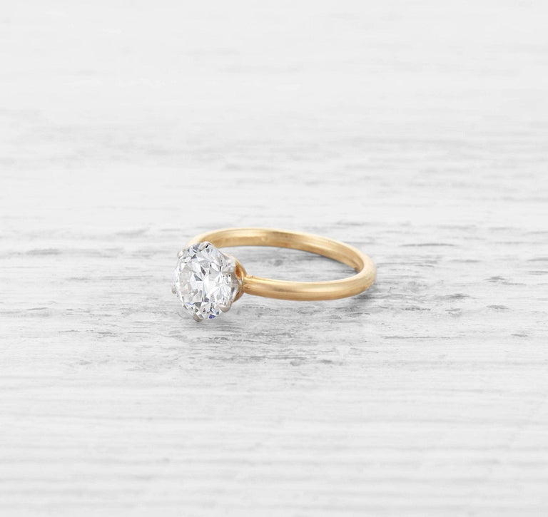 1.70 TIFFANY & CO ANTIQUE SOLITAIRE ENGAGEMENT RING