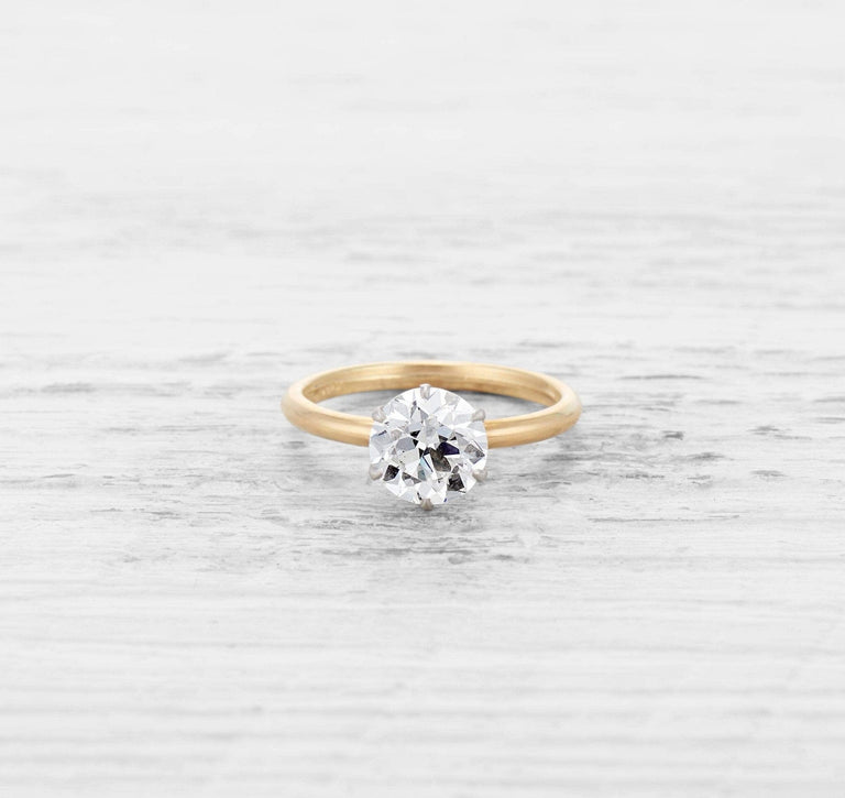 1.70 TIFFANY & CO ANTIQUE SOLITAIRE ENGAGEMENT RING