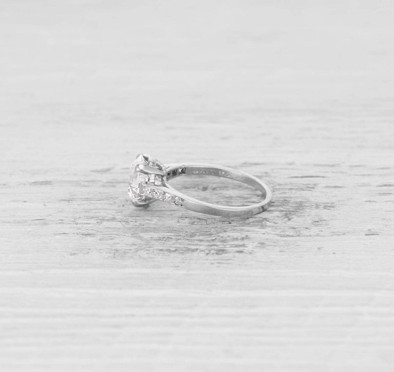 1.71 CARAT ART DECO CARTIER DIAMOND SOLITAIRE RING