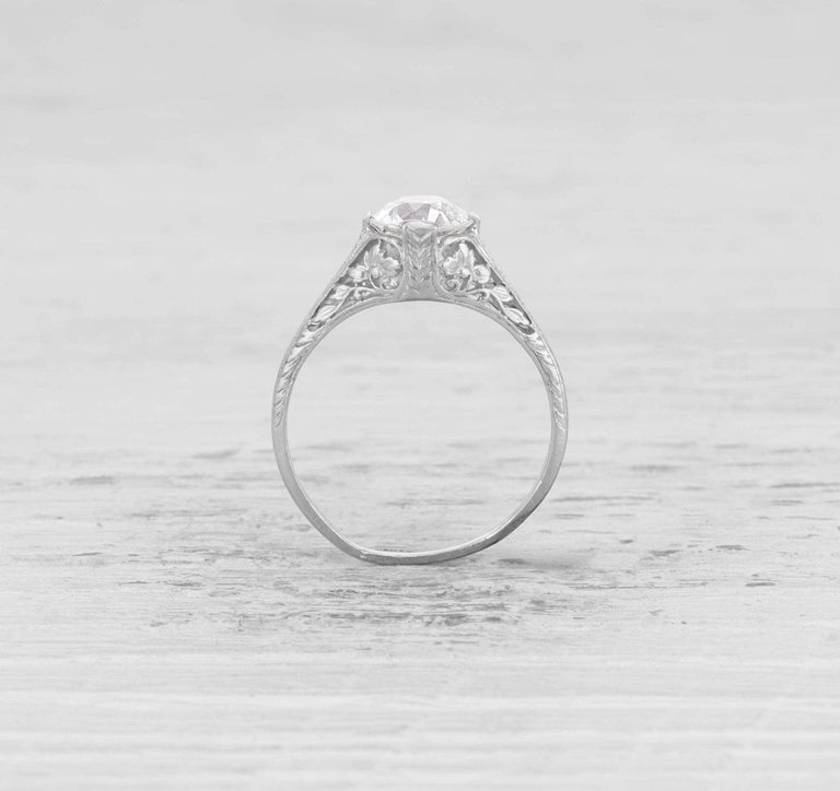 1.71 CARAT EDWARDIAN DIAMOND ENGAGEMENT RING