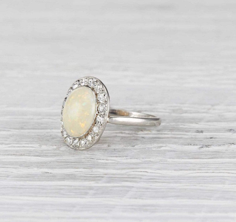 1.72 Carat Edwardian Opal Ring
