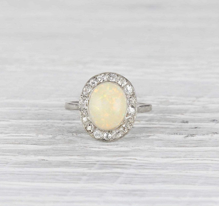 1.72 Carat Edwardian Opal Ring