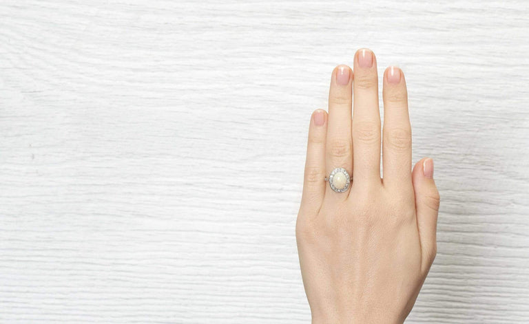 1.72 Carat Edwardian Opal Ring