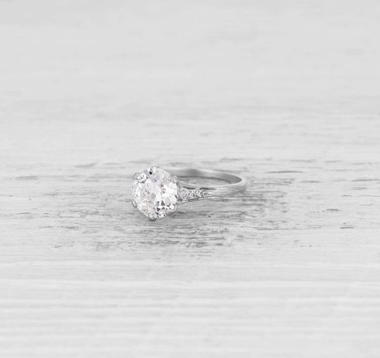 1.72 CARAT EDWARDIAN TIFFANY & CO DIAMOND ENGAGEMENT RING