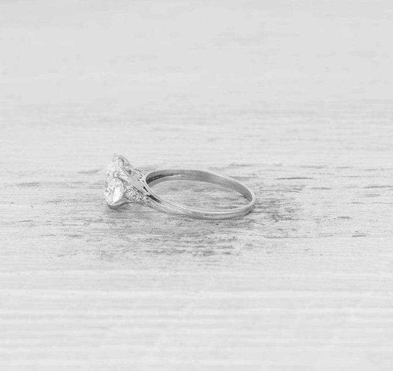 1.72 CARAT EDWARDIAN TIFFANY & CO DIAMOND ENGAGEMENT RING