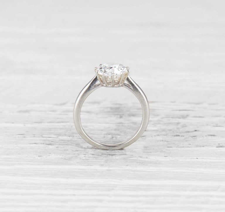1.73 CARAT LATE EDWARDIAN TIFFANY & CO DIAMOND SOLITAIRE ENGAGEMENT RING