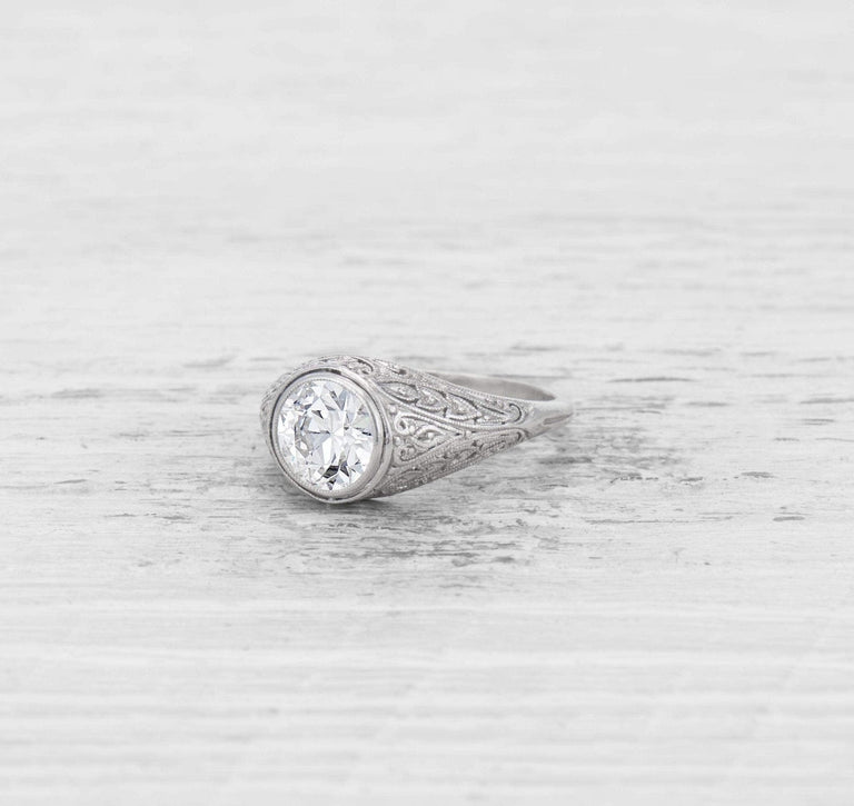 1.75 CARAT EDWARDIAN DIAMOND ENGAGEMENT RING