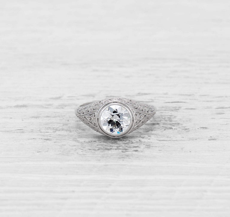1.75 CARAT EDWARDIAN DIAMOND ENGAGEMENT RING