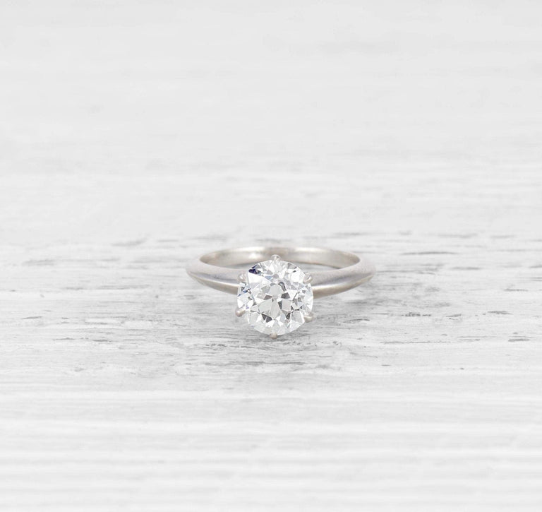 1.75 CARAT TIFFANY MID-CENTURY DIAMOND ENGAGEMENT RING