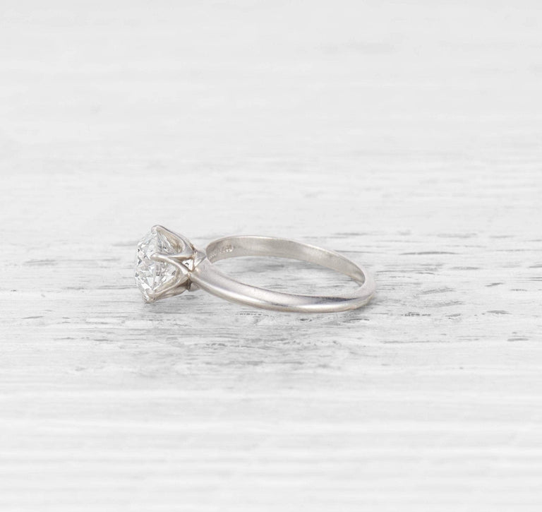 1.75 CARAT TIFFANY MID-CENTURY DIAMOND ENGAGEMENT RING