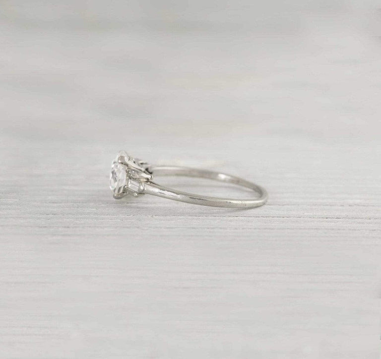 1.76 Carat Vintage Art Deco Diamond Engagement Ring