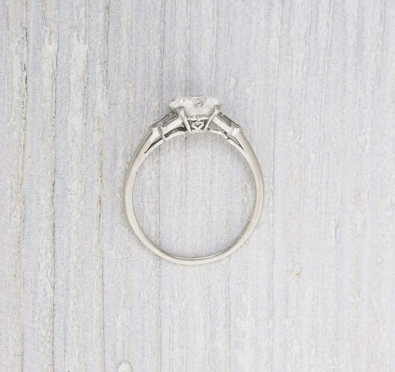 1.76 Carat Vintage Art Deco Diamond Engagement Ring