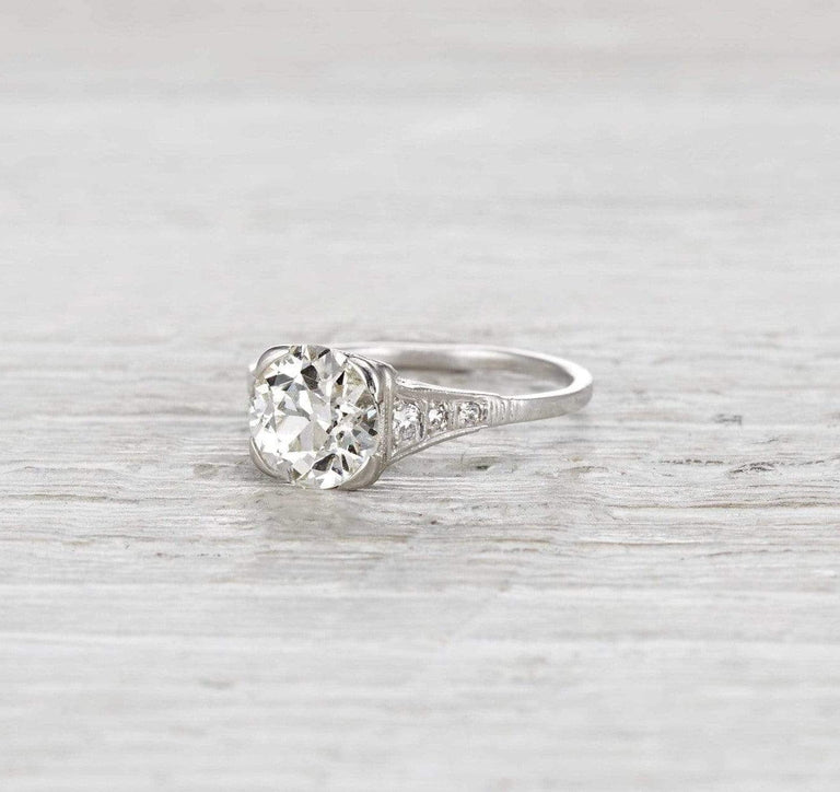 1.77 Carat Art Deco Engagement Ring