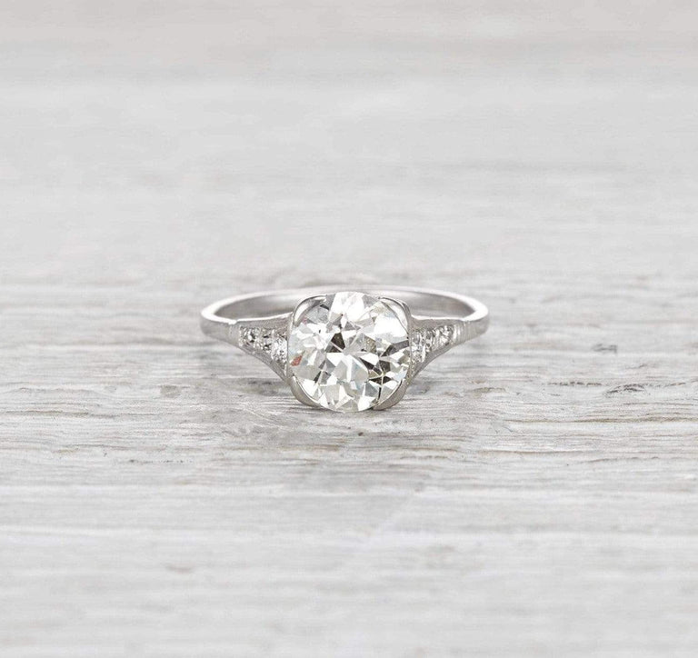 1.77 Carat Art Deco Engagement Ring