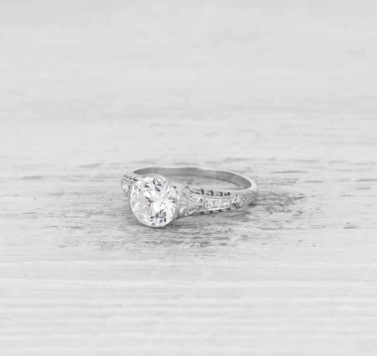 1.81 CARAT EDWARDIAN DIAMOND ENGAGEMENT RING