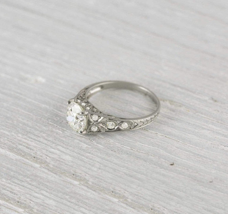 1.81 Carat Edwardian Vintage Engagement Ring