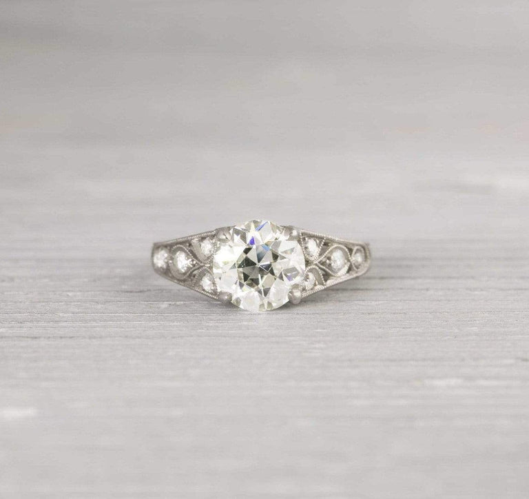 1.81 Carat Edwardian Vintage Engagement Ring