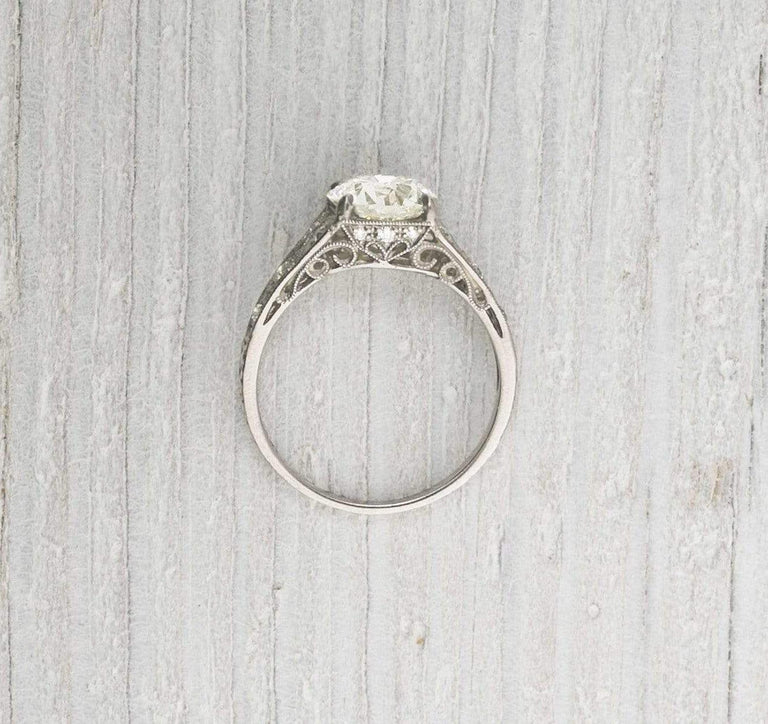 1.81 Carat Edwardian Vintage Engagement Ring