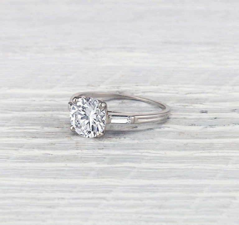 1.83 Carat Retro Tiffany & Co. Engagement Ring