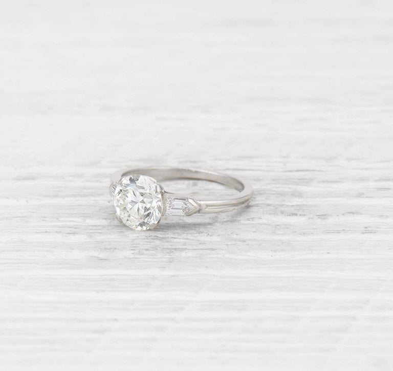 1.86 Carat Art Deco Tiffany & Co Diamond Engagement Ring