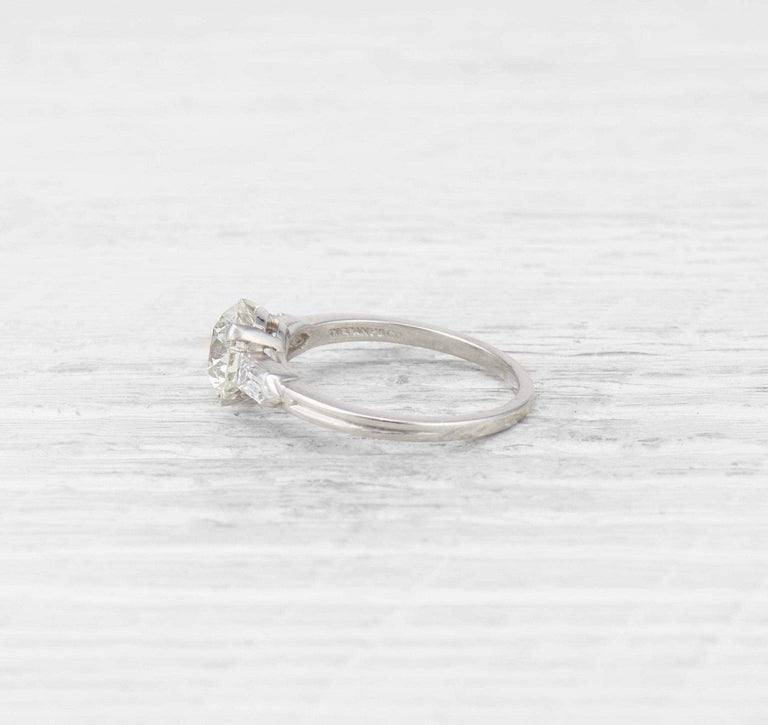 1.86 Carat Art Deco Tiffany & Co Diamond Engagement Ring