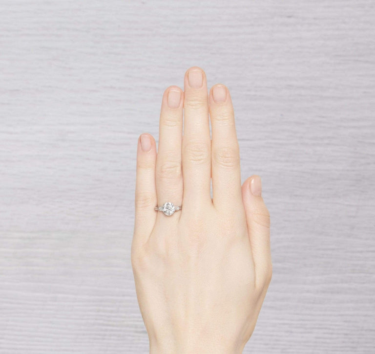 1.86 Carat Art Deco Tiffany & Co Diamond Engagement Ring