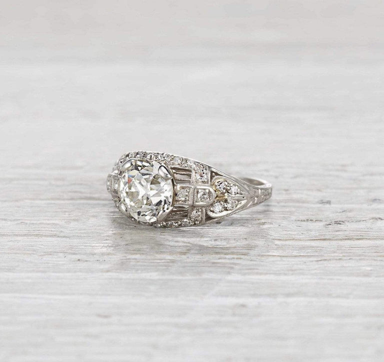 1.89 Carat Edwardian Engagement Ring