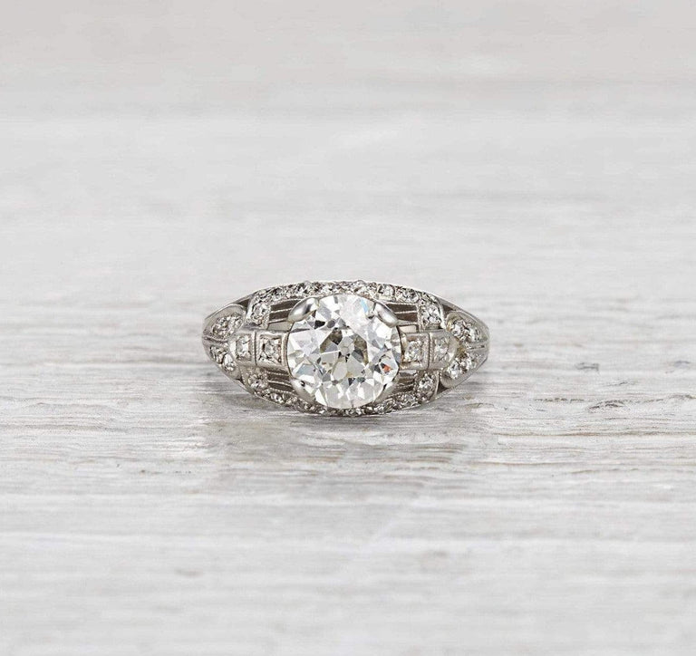1.89 Carat Edwardian Engagement Ring